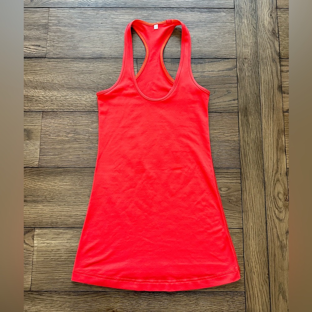 Lululemon Cool Racerback Tank Top, Size 2, Red
